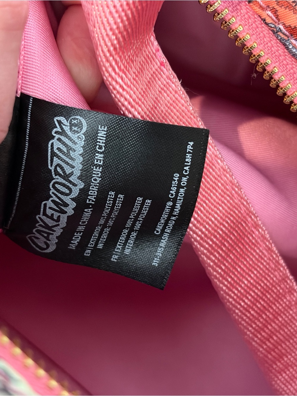 Cakeworthy Princess AOP Print Travel Duffel Bag with Pink Straps - Picture 8 of 9